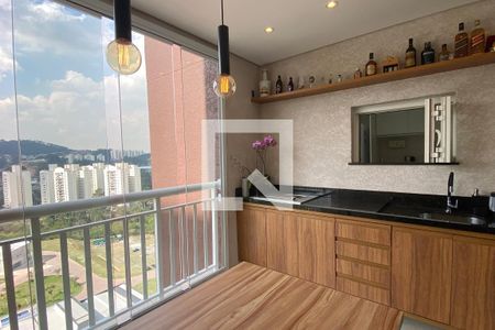 Varanda gourmet de apartamento à venda com 2 quartos, 72m² em Tamboré, Santana de Parnaíba