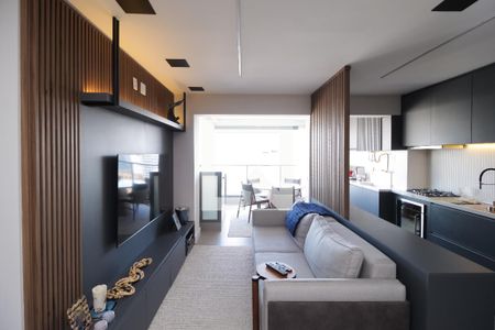 Sala de apartamento à venda com 2 quartos, 69m² em Indianópolis, São Paulo