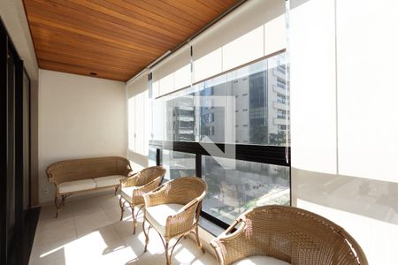 Varanda da Sala de apartamento à venda com 1 quarto, 63m² em Vila Olímpia, São Paulo
