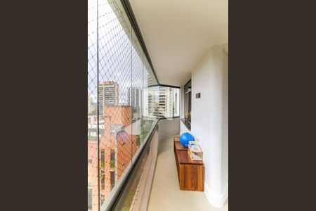 Varanda da Sala de apartamento à venda com 4 quartos, 217m² em Morumbi, São Paulo