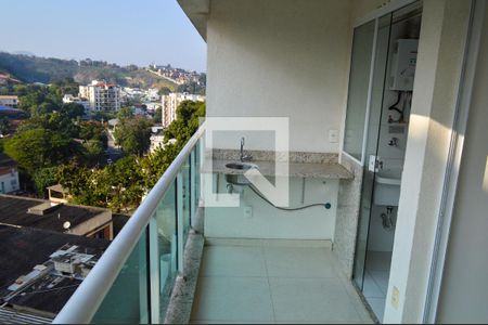 Varanda da Sala de apartamento para alugar com 2 quartos, 54m² em Pechincha, Rio de Janeiro