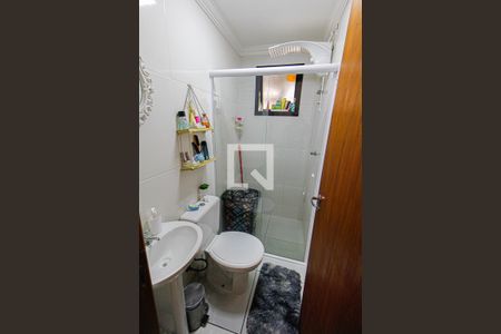 Banheiro da Suíte de apartamento à venda com 2 quartos, 98m² em Vila Camilópolis, Santo André