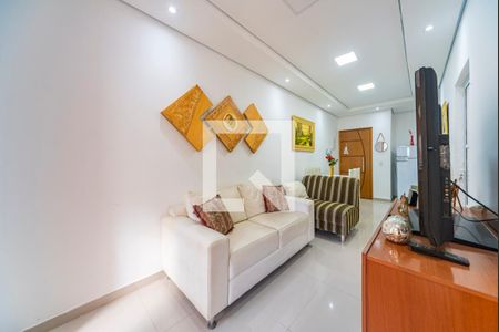 Sala de apartamento à venda com 2 quartos, 47m² em Vila Linda, Santo André