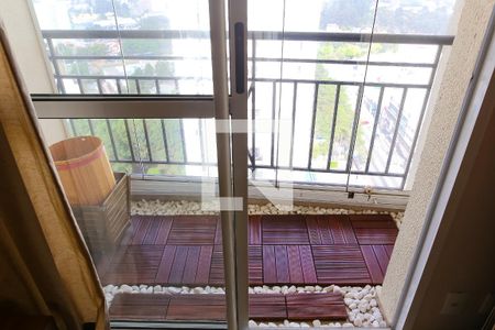 Varanda da Sala de apartamento à venda com 2 quartos, 67m² em Vila Curuca, Santo André