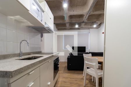 Sala/Cozinha de kitnet/studio para alugar com 1 quarto, 34m² em Jardim Paulista, São Paulo