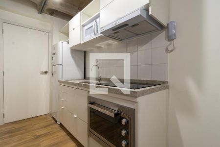 Cozinha  de kitnet/studio para alugar com 1 quarto, 34m² em Jardim Paulista, São Paulo