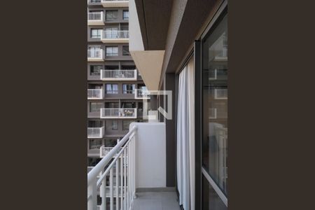 Varanda da Sala de kitnet/studio à venda com 1 quarto, 29m² em Vila Nova Conceição, São Paulo