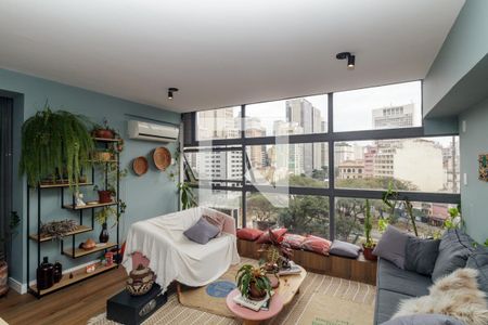 Sala de apartamento à venda com 2 quartos, 70m² em Centro, São Paulo