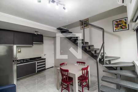 Sala de apartamento para alugar com 1 quarto, 46m² em Bethaville I, Barueri
