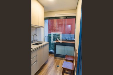 Varanda/cozinha de kitnet/studio à venda com 1 quarto, 24m² em Vila Mariana, São Paulo