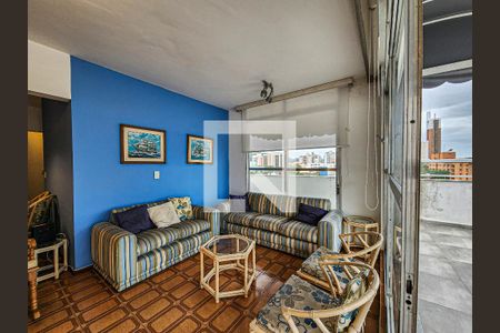 Sala de apartamento para alugar com 3 quartos, 145m² em Jardim Tejereba, Guarujá