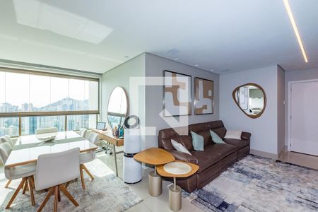 Sala de apartamento para alugar com 2 quartos, 82m² em  Vila da Serra, Nova Lima