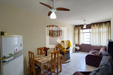 Sala de apartamento para alugar com 1 quarto, 28m² em Canto do Forte, Praia Grande