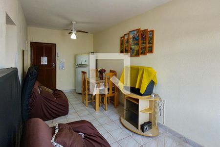Sala de apartamento para alugar com 1 quarto, 28m² em Canto do Forte, Praia Grande