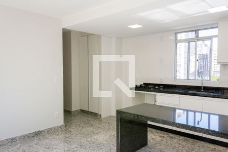 Sala/Cozinha de apartamento para alugar com 2 quartos, 58m² em Savassi, Belo Horizonte