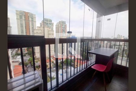 Varanda de apartamento para alugar com 1 quarto, 28m² em Brooklin Paulista, São Paulo