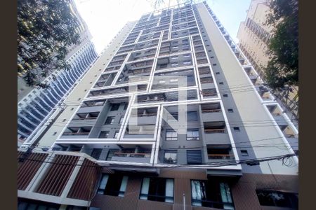 Fachada do Prédio de apartamento para alugar com 1 quarto, 28m² em Brooklin Paulista, São Paulo