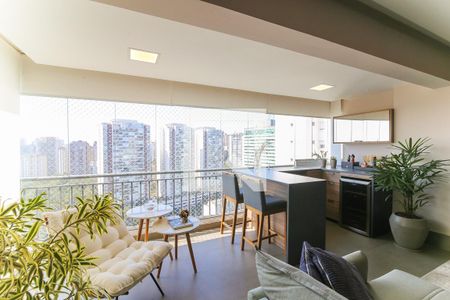 Varanda da Sala de apartamento para alugar com 2 quartos, 90m² em Jardim Caboré, São Paulo