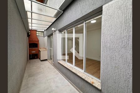 Varanda gourmet de casa de condomínio à venda com 3 quartos, 150m² em Vila Valparaíso, Santo André