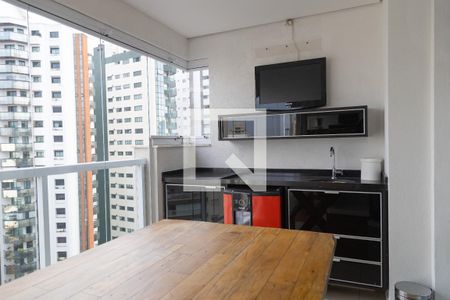 Varanda gourmet de kitnet/studio para alugar com 1 quarto, 52m² em Vila Regente Feijó, São Paulo