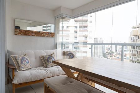 Varanda gourmet de kitnet/studio para alugar com 1 quarto, 52m² em Vila Regente Feijó, São Paulo