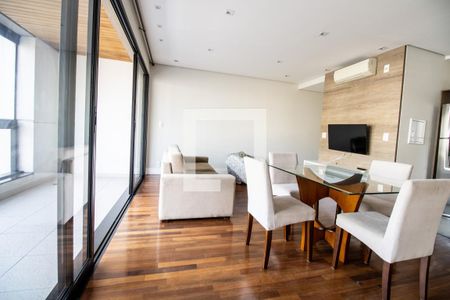 Sala- terraço de kitnet/studio para alugar com 1 quarto, 63m² em Vila Olímpia, São Paulo