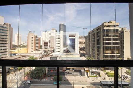 Sala- vista terraço de kitnet/studio para alugar com 1 quarto, 63m² em Vila Olímpia, São Paulo