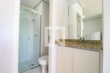Banheiro de kitnet/studio para alugar com 1 quarto, 22m² em Iguatemi, Ribeirão Preto