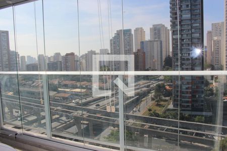 Varanda de apartamento à venda com 1 quarto, 42m² em Brooklin Paulista, São Paulo