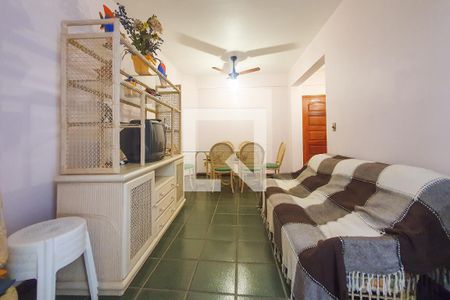 Sala de apartamento para alugar com 1 quarto, 40m² em Parque Enseada, Guarujá