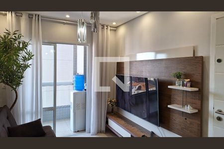 Sala de apartamento para alugar com 1 quarto, 27m² em Boqueirão, Praia Grande