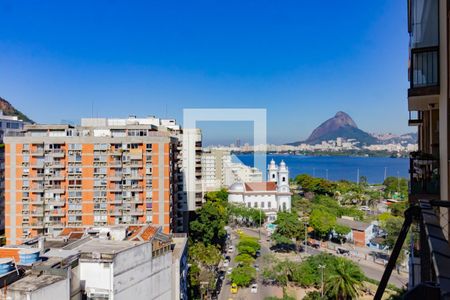 Vista da sala de apartamento à venda com 1 quarto, 72m² em Lagoa, Rio de Janeiro