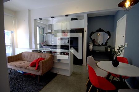 Sala de apartamento à venda com 1 quarto, 38m² em Vila Andrade, São Paulo