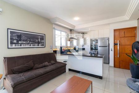 Sala de Estar de apartamento à venda com 1 quarto, 39m² em Carandiru, São Paulo