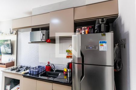 Cozinha de apartamento à venda com 1 quarto, 24m² em Panamby, São Paulo