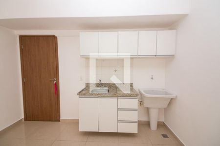 Cozinha Americana / Sala  de kitnet/studio para alugar com 1 quarto, 35m² em Setor Noroeste, Brasília