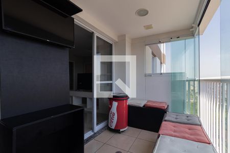 Varanda da Sala de apartamento para alugar com 1 quarto, 60m² em Fazenda Morumbi, São Paulo