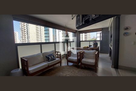 Varanda gourmet de apartamento à venda com 4 quartos, 298m² em Jardim, Santo André