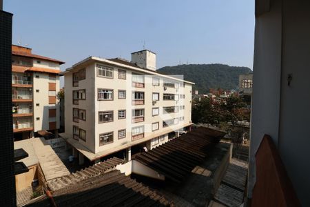 Vista Varanda Sala de apartamento para alugar com 3 quartos, 100m² em Vila Júlia, Guarujá