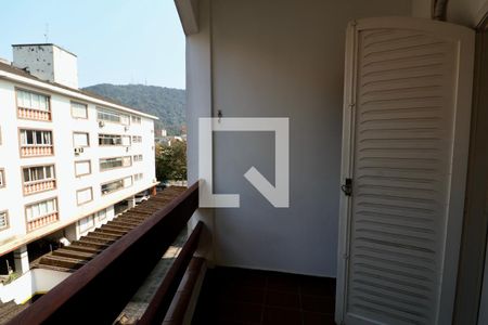 Varanda Sala de apartamento para alugar com 3 quartos, 100m² em Vila Júlia, Guarujá