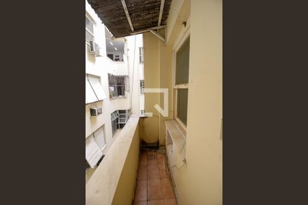 Varanda da Sala de apartamento à venda com 1 quarto, 40m² em Catete, Rio de Janeiro