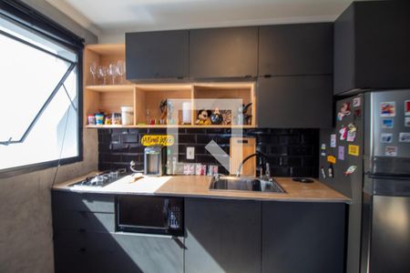 Cozinha de kitnet/studio à venda com 1 quarto, 48m² em Brooklin Paulista, São Paulo