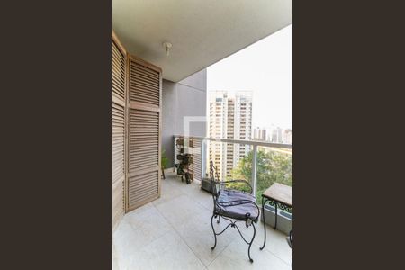 Varanda da Sala de apartamento para alugar com 1 quarto, 37m² em Real Parque, São Paulo