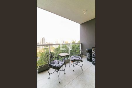 Varanda da Sala de apartamento para alugar com 1 quarto, 37m² em Real Parque, São Paulo