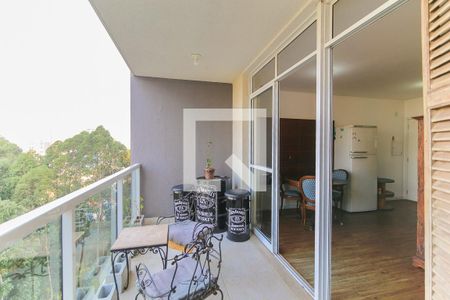 Varanda da Sala de apartamento para alugar com 1 quarto, 37m² em Real Parque, São Paulo