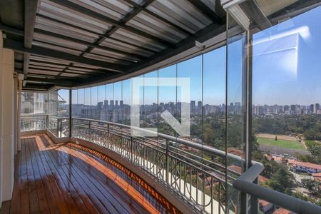 Varanda da Sala de apartamento à venda com 4 quartos, 396m² em Vila Cruzeiro, São Paulo