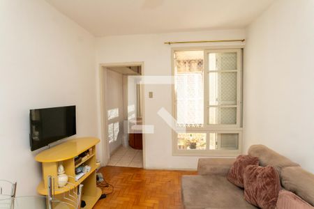 Sala de apartamento à venda com 1 quarto, 48m² em Petrópolis, Porto Alegre