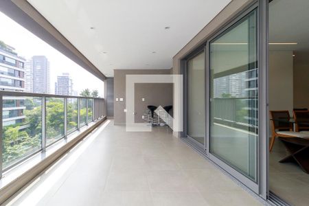 Sala - Varanda de apartamento à venda com 3 quartos, 186m² em Campo Belo, São Paulo