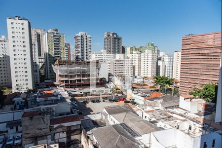 Vista da varanda de kitnet/studio para alugar com 1 quarto, 28m² em Paraíso, São Paulo