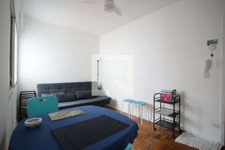 Sala de apartamento para alugar com 1 quarto, 47m² em Boqueirão, Santos